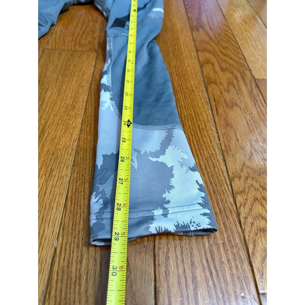 Nike Pro Hyperwarm Kids Compression Tights Grey Camo Leggings Large L